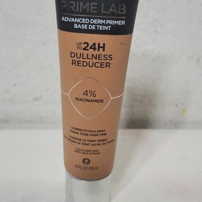 L'Oreal Prime Lab Niacinamide Primer Dullness Reducer Tan To Deep Skin NEW - Thumbnail 2