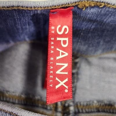 SPANX Skinny Jeans in Light Vintage Wash Size Large Women's Blue - Thumbnail 8