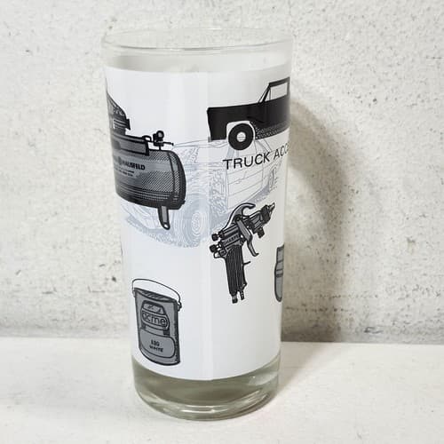 Vintage Campbell Hausfield Drinking Glass Cup Car Automobile 5.5” Tall - Thumbnail 3