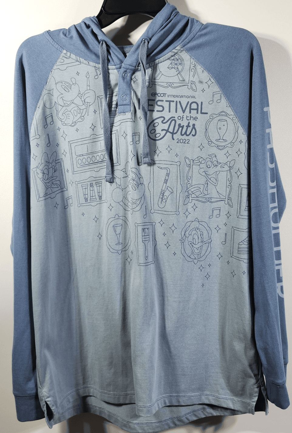 2022 Disney Parks Epcot Festival Of The Arts Passholder Hoodie Size Medium - Thumbnail 5