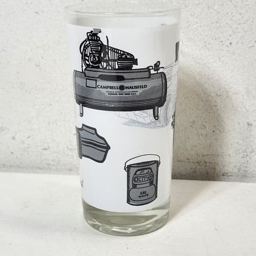 Vintage Campbell Hausfield Drinking Glass Cup Car Automobile 5.5” Tall - Thumbnail 7