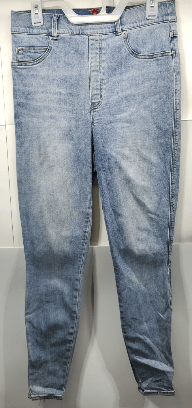 SPANX Skinny Jeans in Light Vintage Wash Size Large Women's Blue - Thumbnail 5