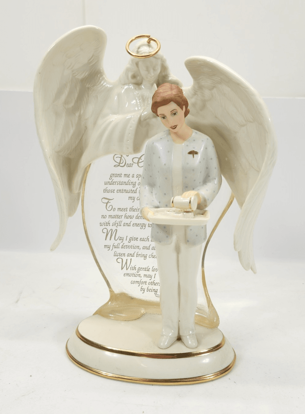 Bradford Exchange Heaven's Gentle Touch Angel of Harmony Figurine 2002 Decor - Thumbnail 2