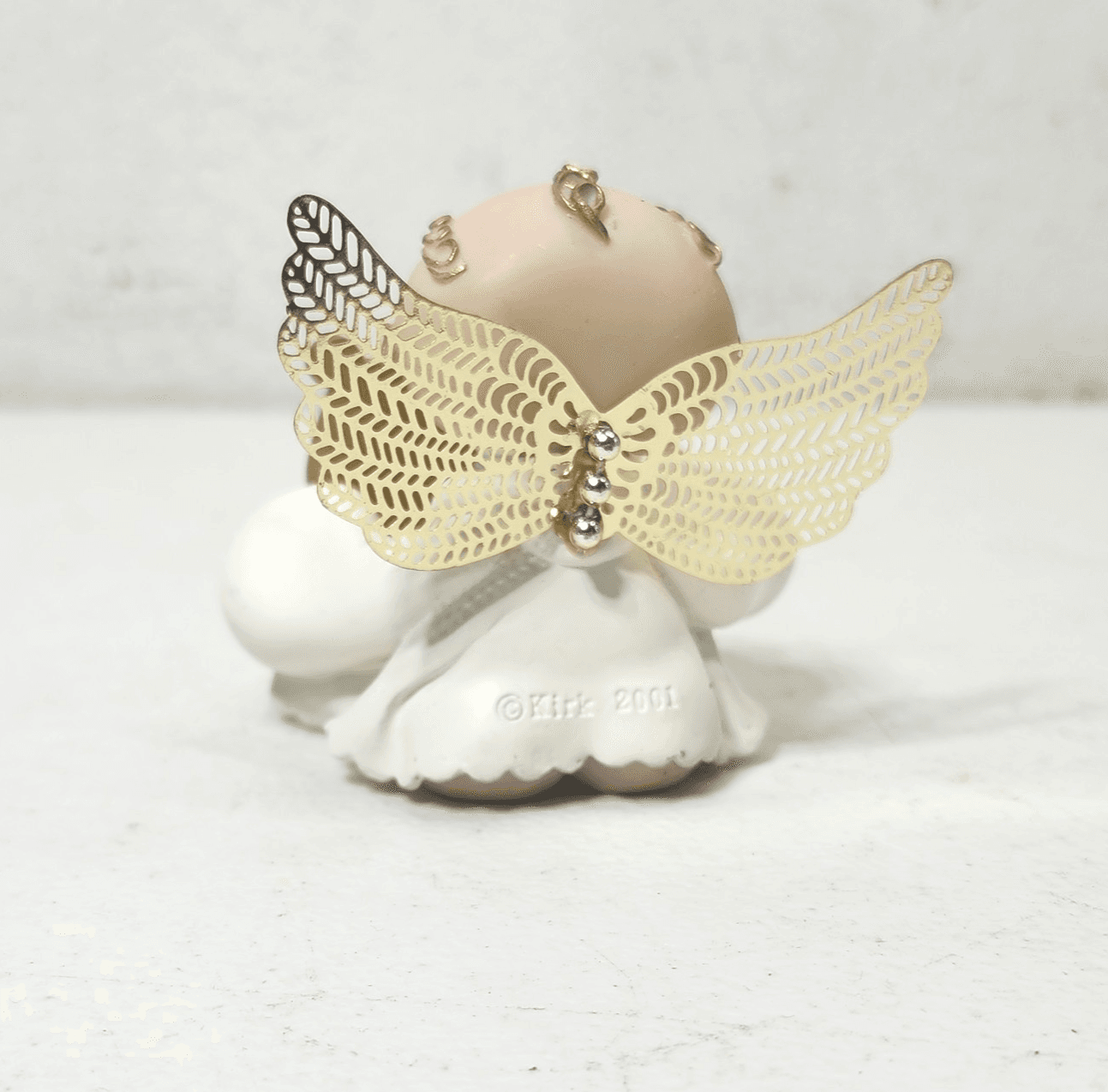 Angel Cheeks Figurine Holding Harp 2001 Home Decor - Thumbnail 5