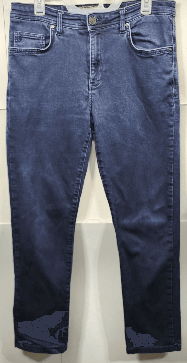 Jack of Spades Mens Jack Straight Leg Jeans Denim Blue Size 32x34 - Thumbnail 5