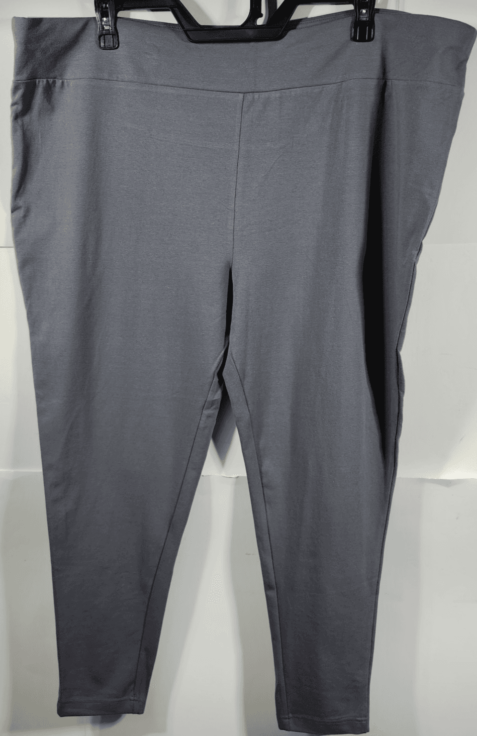 Terra & Sky Women's 4X High Rise Fitted Leggings Gray Plus Size NEW - Thumbnail 5