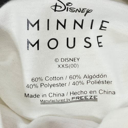 Disney Minnie Mouse Womens Size XXS Cartoon Graphic TShirt NEW - Thumbnail 8