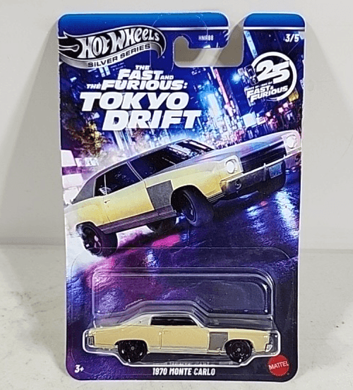 Hot Wheels Fast & Furious 1970 Chevrolet Monte Carlo Tokyo Drift Car Toy NEW - Thumbnail 6