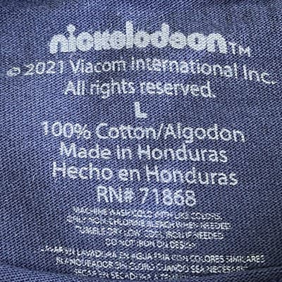 Nickelodeon Rugrats Men's Large Long Sleeve Shirt Blue Cartoon Graphic - Thumbnail 7