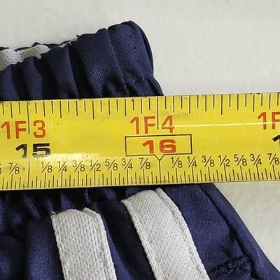 Vintage 90s Starter Windbreaker Pants Mens Large 36-38 Blue Drawstring MeshLined - Thumbnail 2