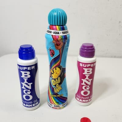 Magnetic Bingo Wand Chips Markers Dabbers Ink Bundle Lot - Thumbnail 3