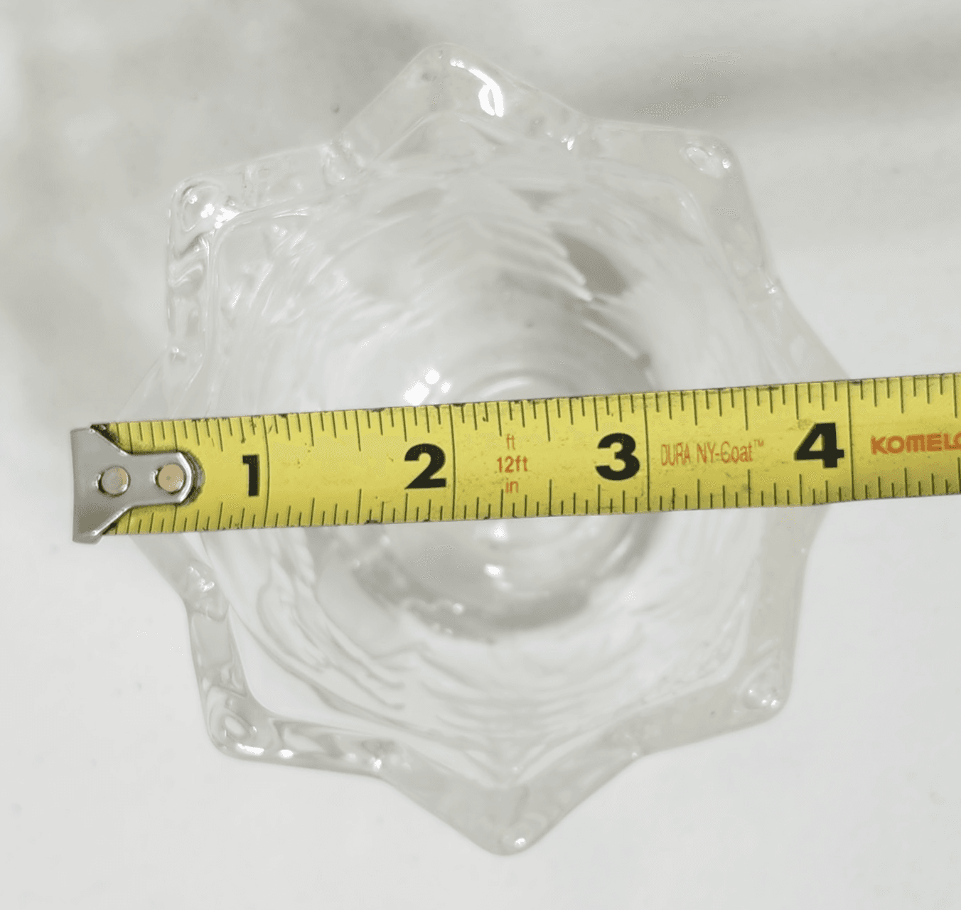 Mikasa Evergreen Tree Christmas Theme Frosted/Clear Glass Deep Candle Holder - Thumbnail 8
