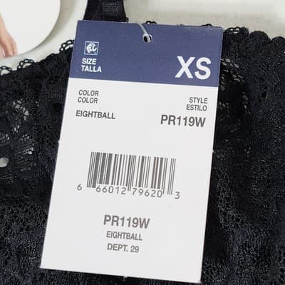 Parade Women's Wireless Bra Eightball Black Size XS NEW - Thumbnail 3