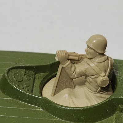 Vintage 1976 Matchbox Lesney No 30 Military Army Swamp Rat Boat With Soldier - Thumbnail 10