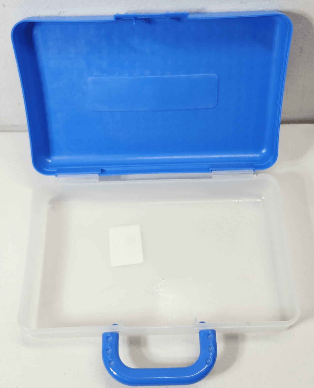 Vintage SpaceMaker Blue 90's Pencil Art Case Organizer 7 X 11 - Thumbnail 5