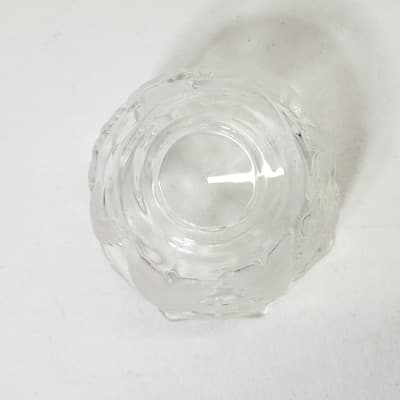 Mikasa Evergreen Tree Christmas Theme Frosted/Clear Glass Deep Candle Holder - Thumbnail 6