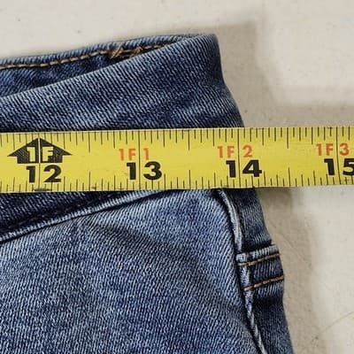 Colombia Refuge Womens High Rise Curvy Jeans Size 7 Blue Distressed Denim Pants - Thumbnail 2