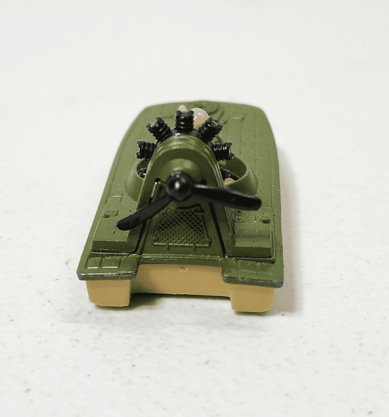 Vintage 1976 Matchbox Lesney No 30 Military Army Swamp Rat Boat With Soldier - Thumbnail 4