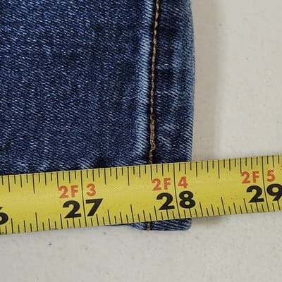 Colombia Refuge Womens High Rise Curvy Jeans Size 7 Blue Distressed Denim Pants - Thumbnail 3