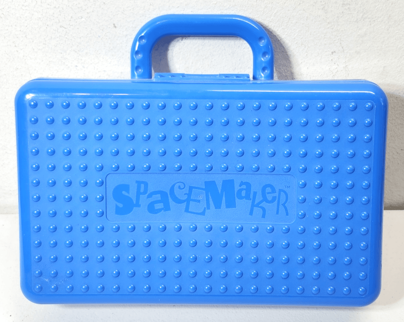 Vintage SpaceMaker Blue 90's Pencil Art Case Organizer 7 X 11 - Thumbnail 2