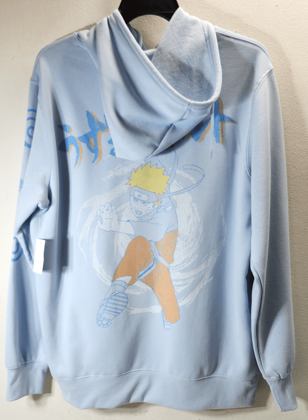 Naruto Hoodie Men's L Blue Pullover Hooded Sweatshirt NEW - Thumbnail 4