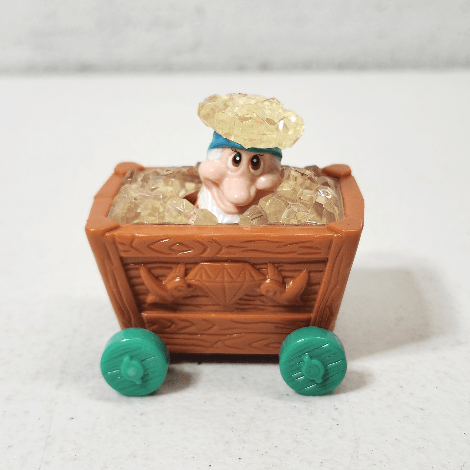 Vintage Disney Snow White Dwarf Diamond Mine Cart Toy Figure McDonalds - Thumbnail 2