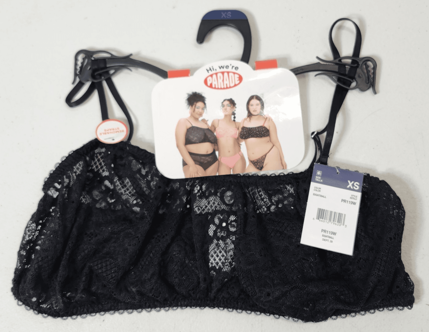 Parade Women's Wireless Bra Eightball Black Size XS NEW - Thumbnail 5