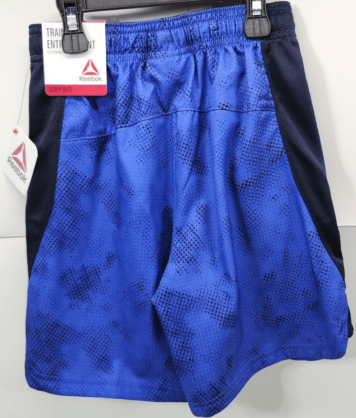 Reebok Boys Stretch Woven Active Shorts Dazzling Blue Size Small 6-7 NEW - Thumbnail 4