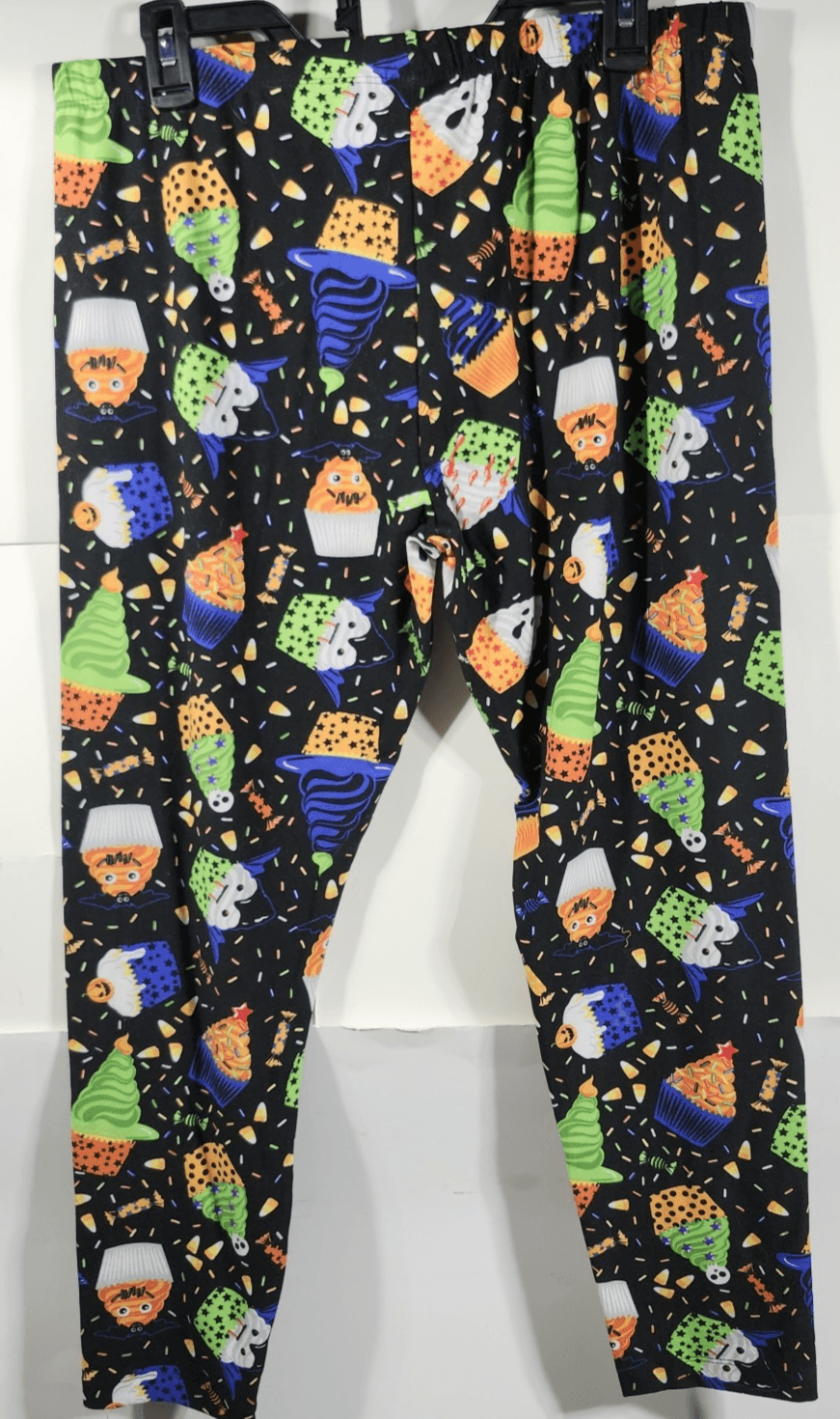 Halloween Women's XXL Leggings No Boundaries Black Graphic Print NEW - Thumbnail 4