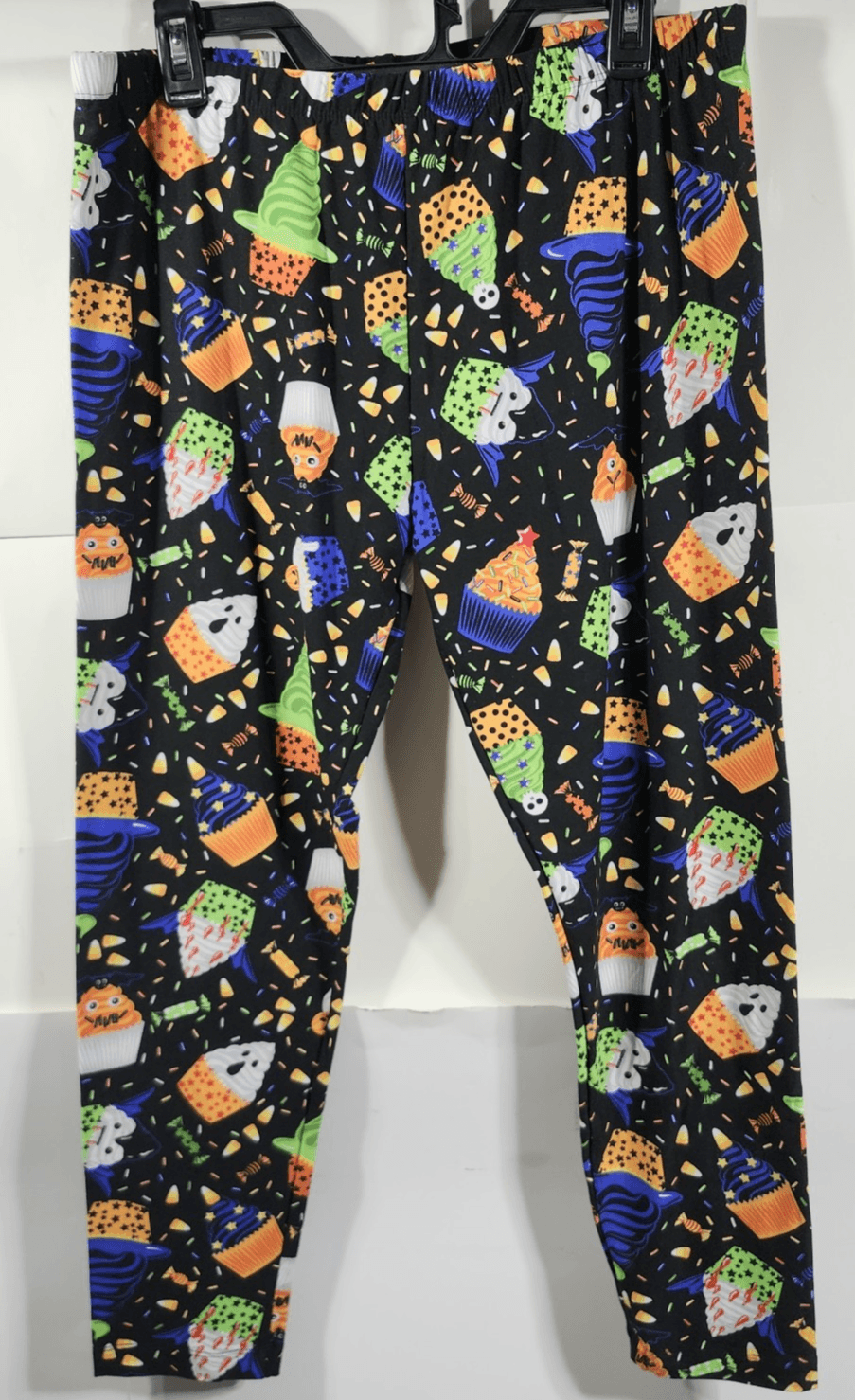 Halloween Women's XXL Leggings No Boundaries Black Graphic Print NEW - Thumbnail 5