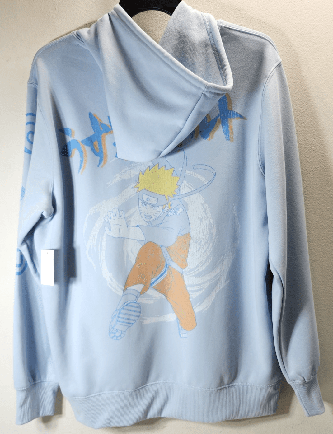 Naruto Hoodie Men's L Blue Pullover Hooded Sweatshirt NEW - Thumbnail 6