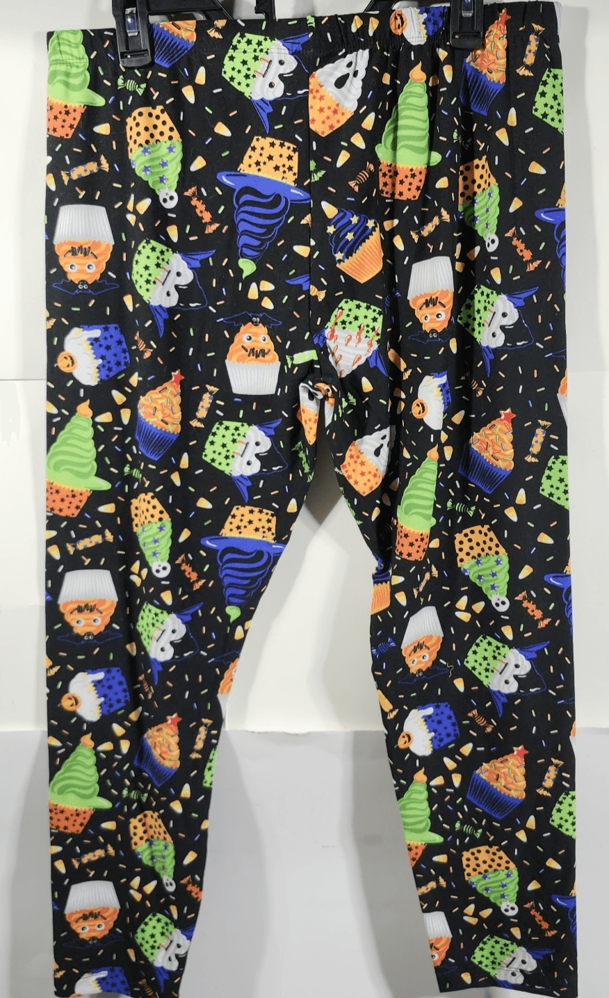 Halloween Women's XXL Leggings No Boundaries Black Graphic Print NEW - Thumbnail 6