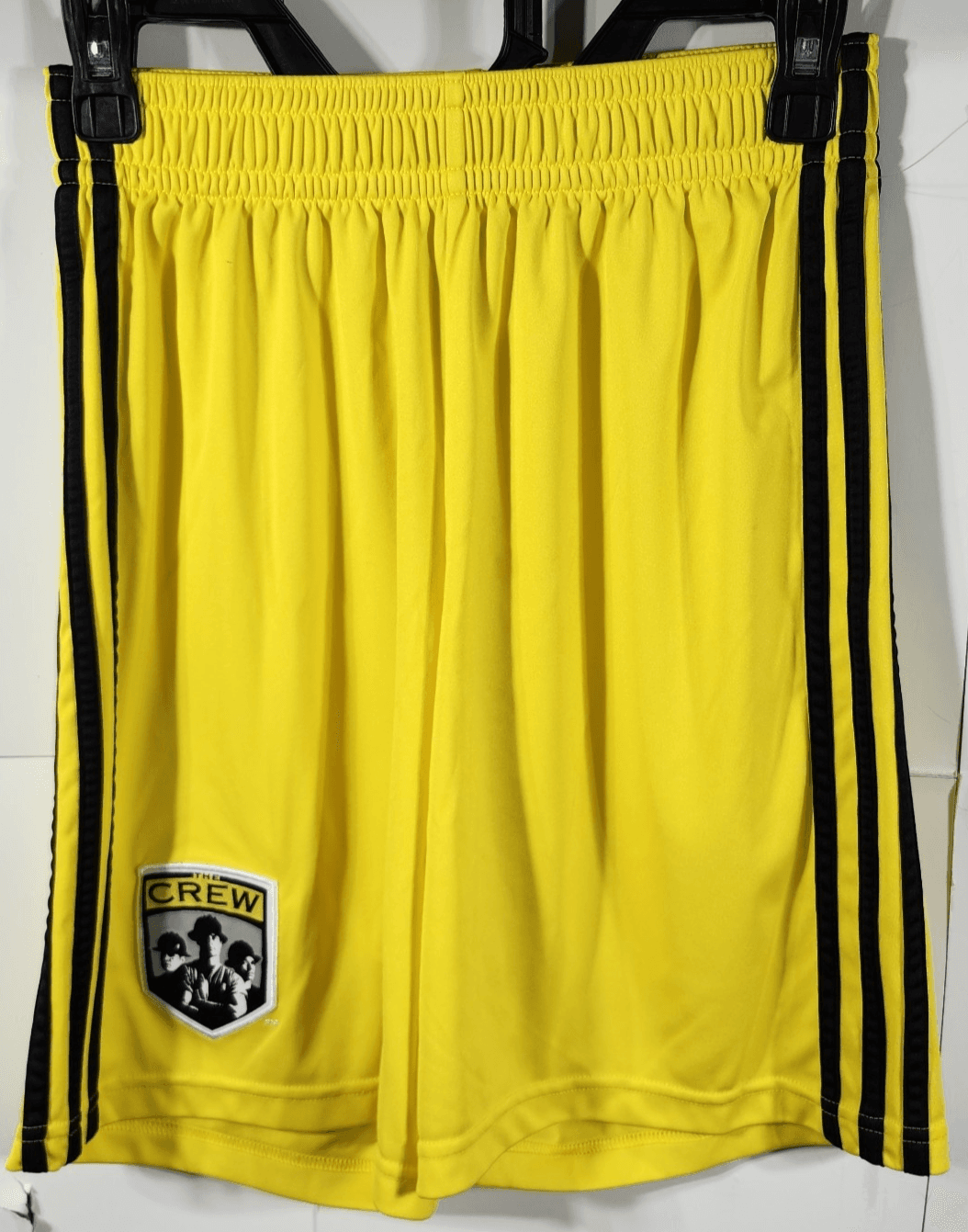 Columbus Crew Adidas Shorts Men's Small Yellow Black Stripes - Thumbnail 5