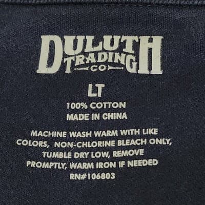 Duluth Trading Heavyweight Polo Shirt Mens Size LT Blue Short Sleeve - Thumbnail 7