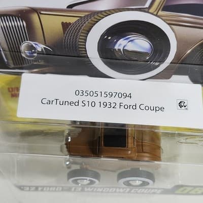 2026 Car Tuned Series 10 Hot Rod ‘32 Ford (3 Window) Coupe Brown 1/64 Toy NEW - Thumbnail 3