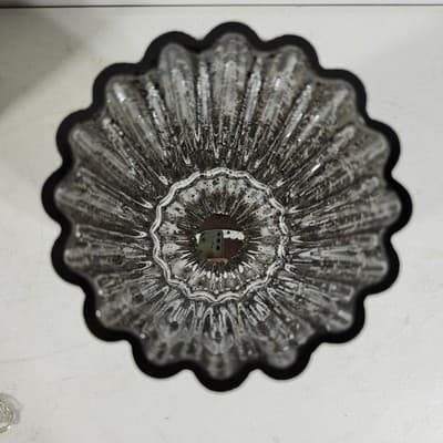 Illuminated Glass Hurricanes by Valerie 8" Black Set of 2 Home Decor - Thumbnail 4