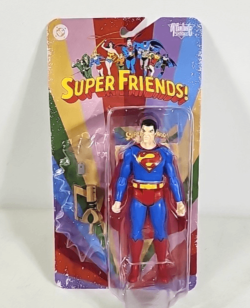 McFarlane Retro Super Friends Superman Action Figure Toy NEW - Thumbnail 6