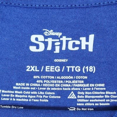 Disney Lilo & Stitch "Up To Snow Good" Graphic T-shirt Boys Size 2XL NEW - Thumbnail 7