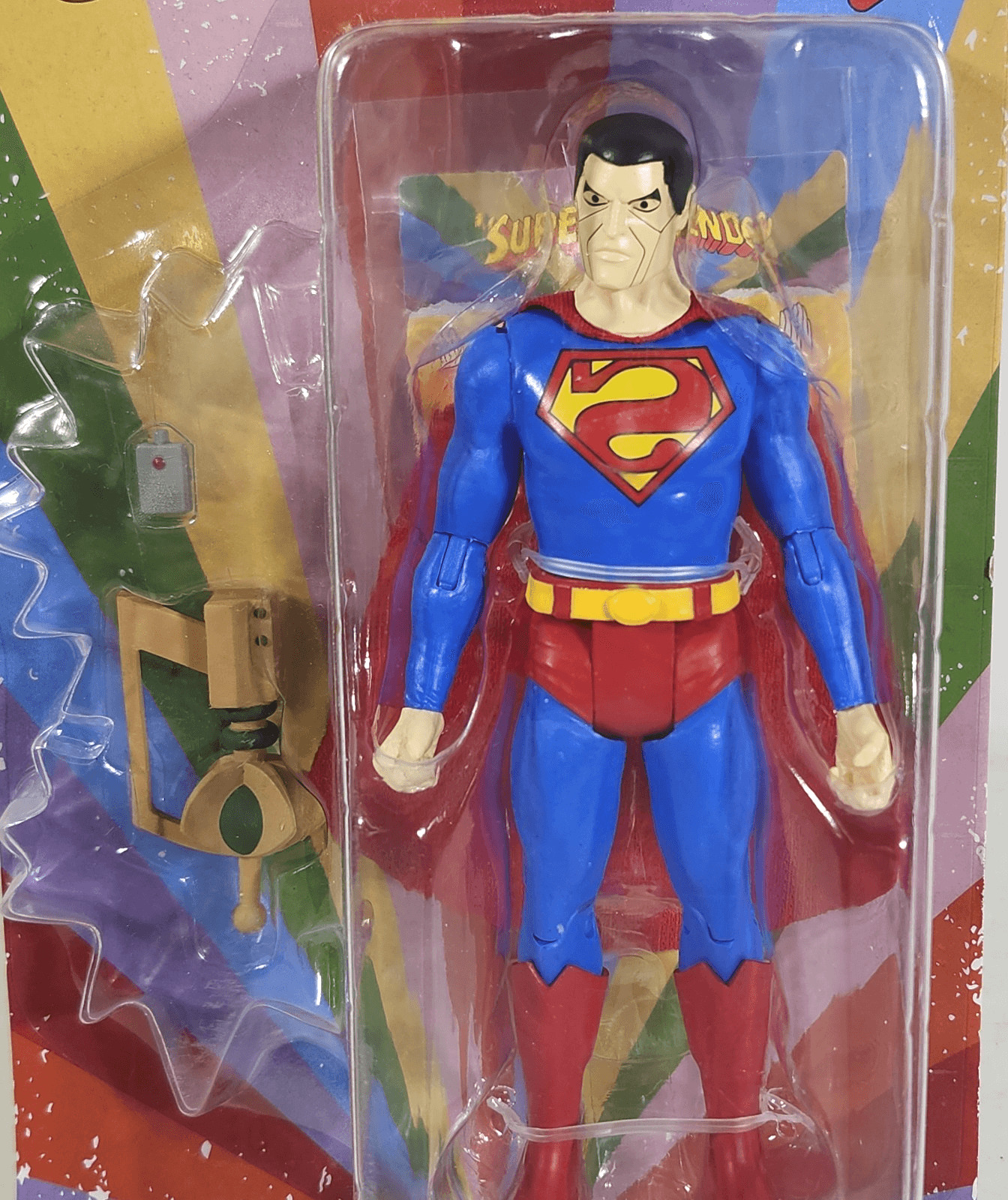 McFarlane Retro Super Friends Superman Action Figure Toy NEW - Thumbnail 4
