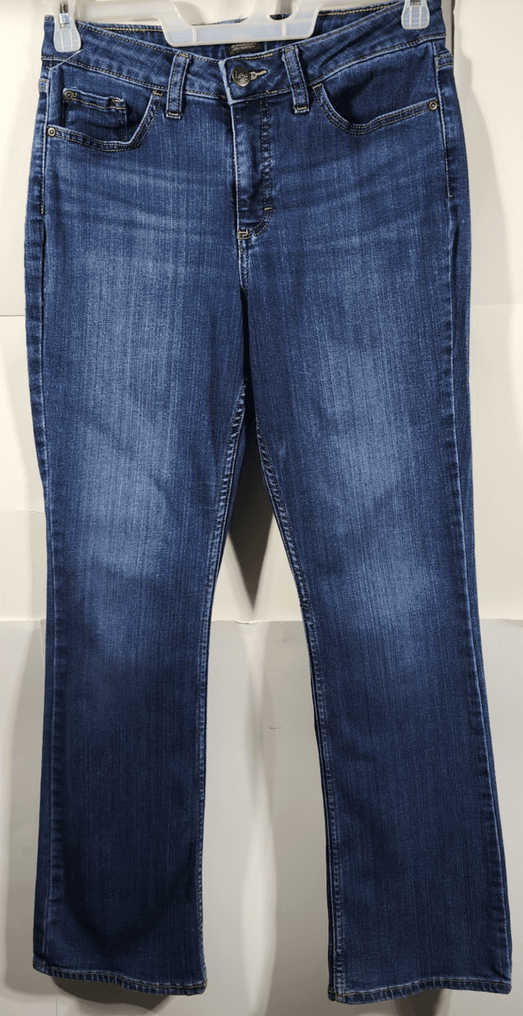 Lee Womens Size 6 Jeans Mid Rise Blue Denim Bootcut Stretch Pants - Thumbnail 5