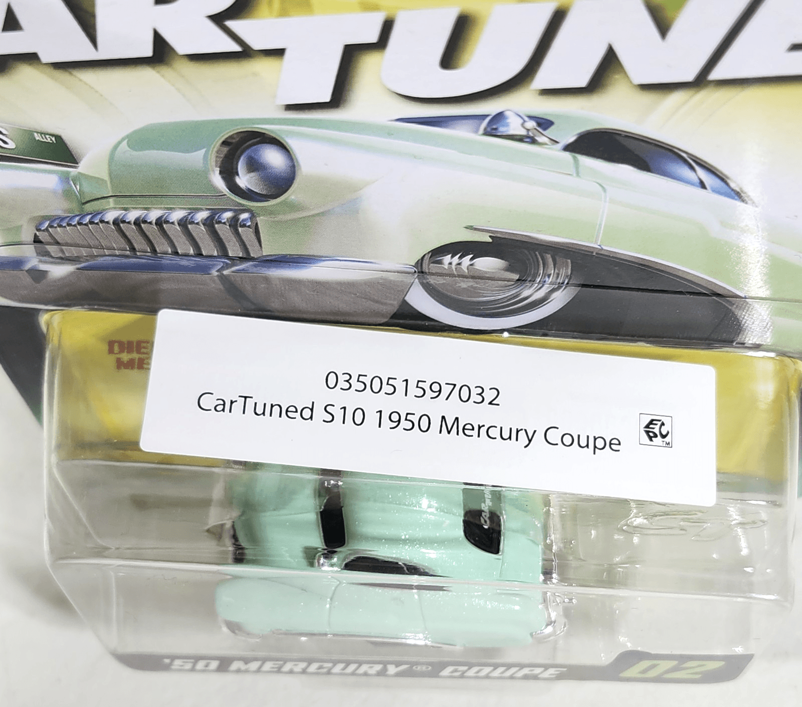 2026 MGA Car Tuned Series 10 '50 Mercury Coupe #02 Green 1/64 Toy Vehicle NEW - Thumbnail 3