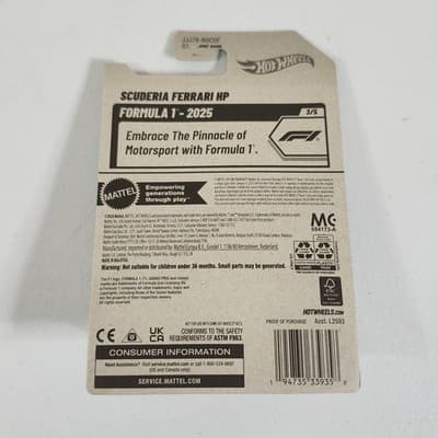2026 Hot Wheels Scuderia Ferrari HP F1 Race Car Formula 1 NEW - Thumbnail 5