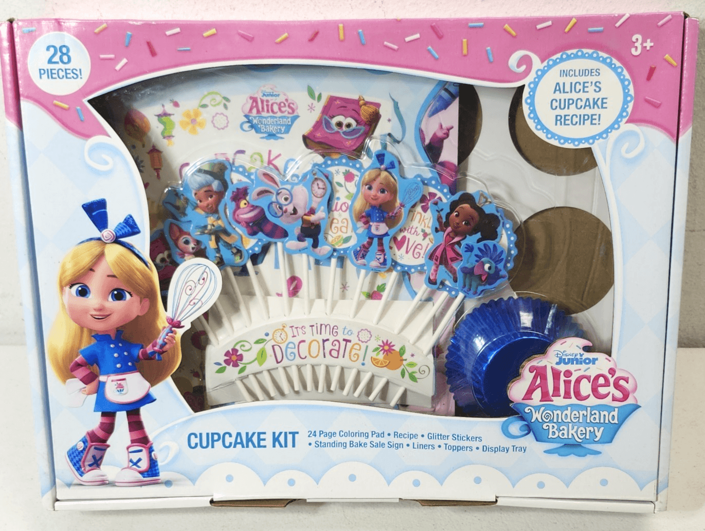 Disney Alice's Wonderland Bakery 28 Piece Cupcake Kit w/ Cupcake Recipe - Thumbnail 2