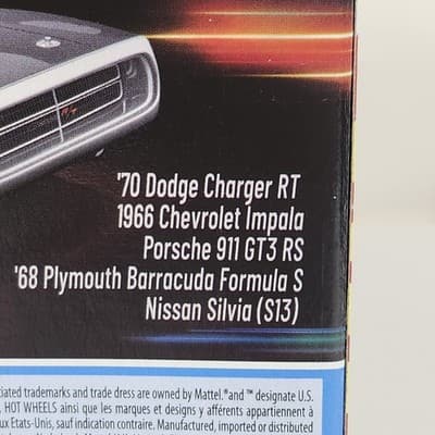 2025 Hot Wheels Fast & Furious 5 Pack Charger Impala Porsche 911 Barracuda - Thumbnail 5