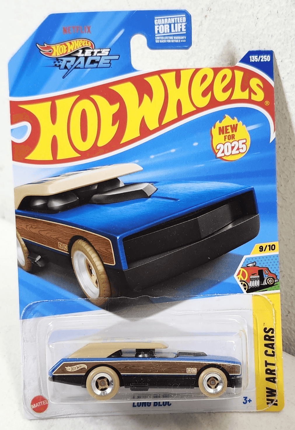 2025 Hot Wheels HW Art Cars Long Bloc Blue 1/64 Toy Vehicle Mattel NEW