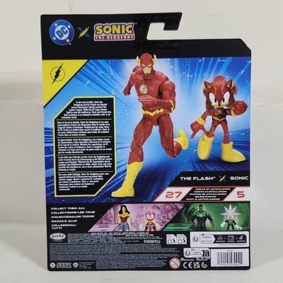 Sonic The Hedgehog and The Flash Action Figures 5" Jakks Pacific DC Wave 2 NEW - Thumbnail 3