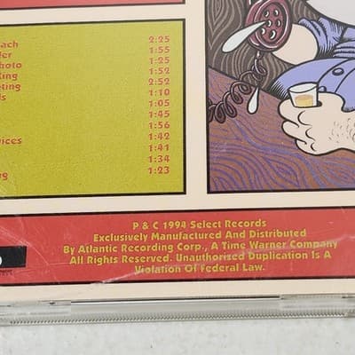 Jerky Boys 2 Music CD 1994 Atlantic - Thumbnail 6