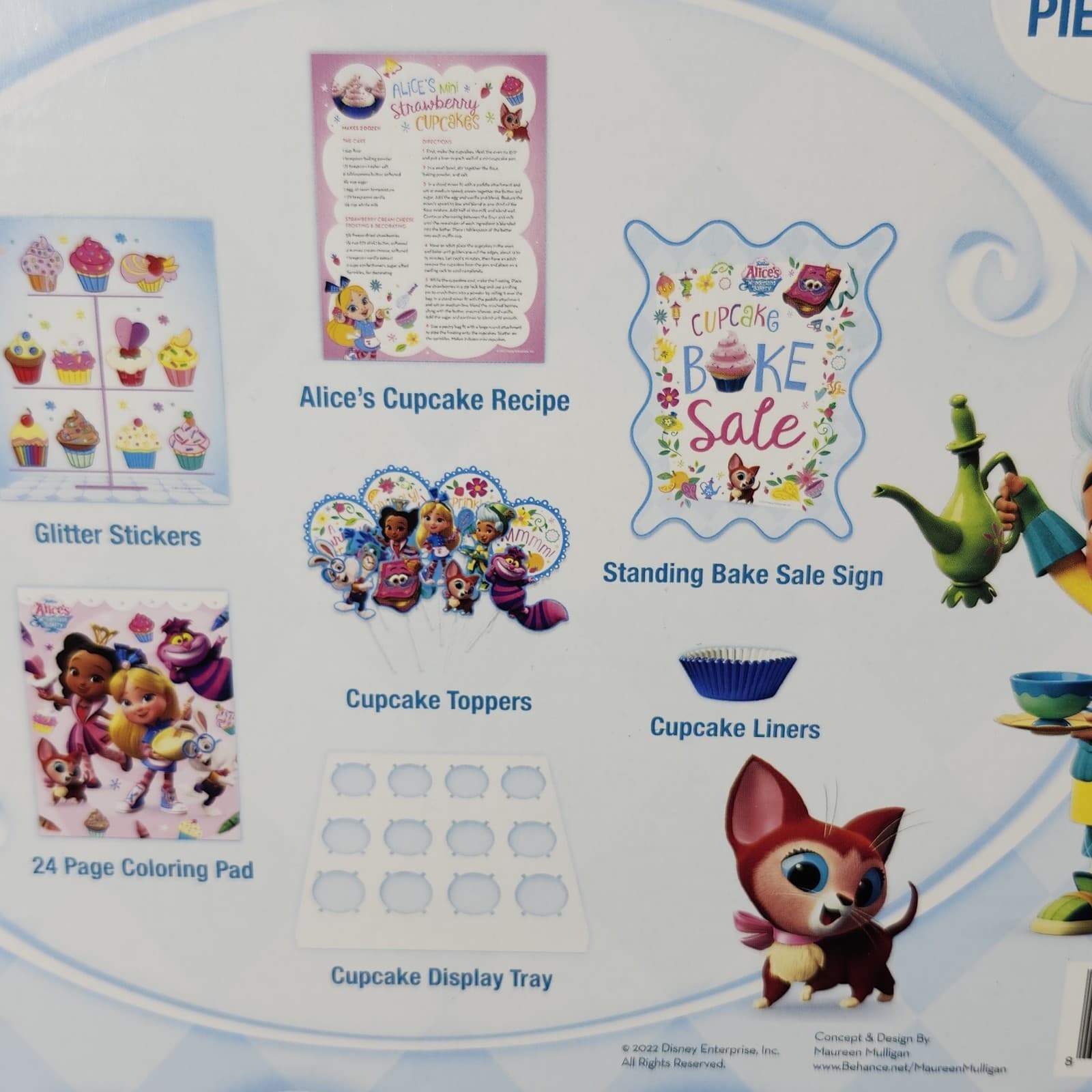 Disney Alice's Wonderland Bakery 28 Piece Cupcake Kit w/ Cupcake Recipe - Thumbnail 9