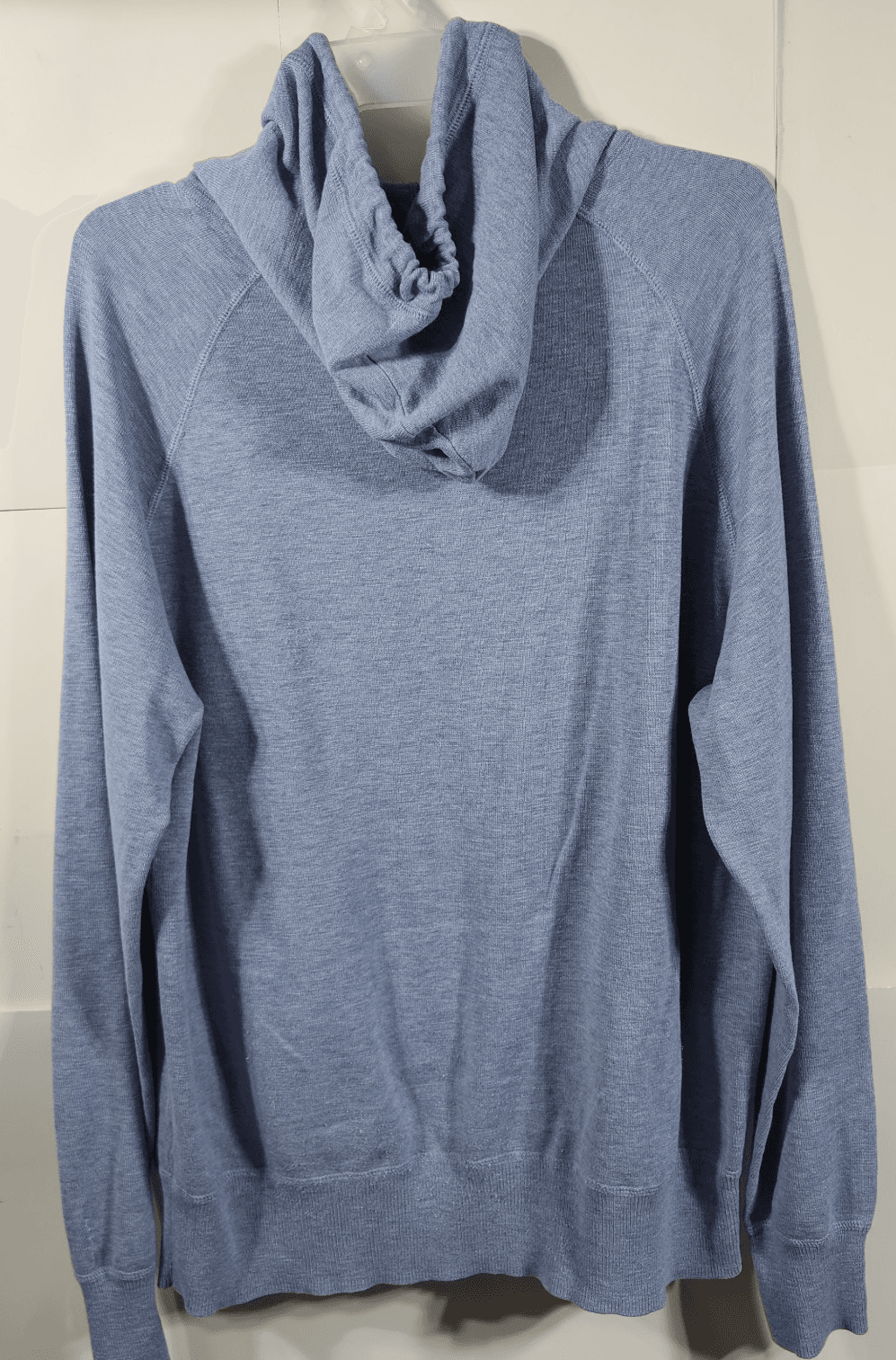 J.Crew Men's Long Sleeve Hoodie Size Large Blue Pullover Hooded Sweatshirt - Thumbnail 5