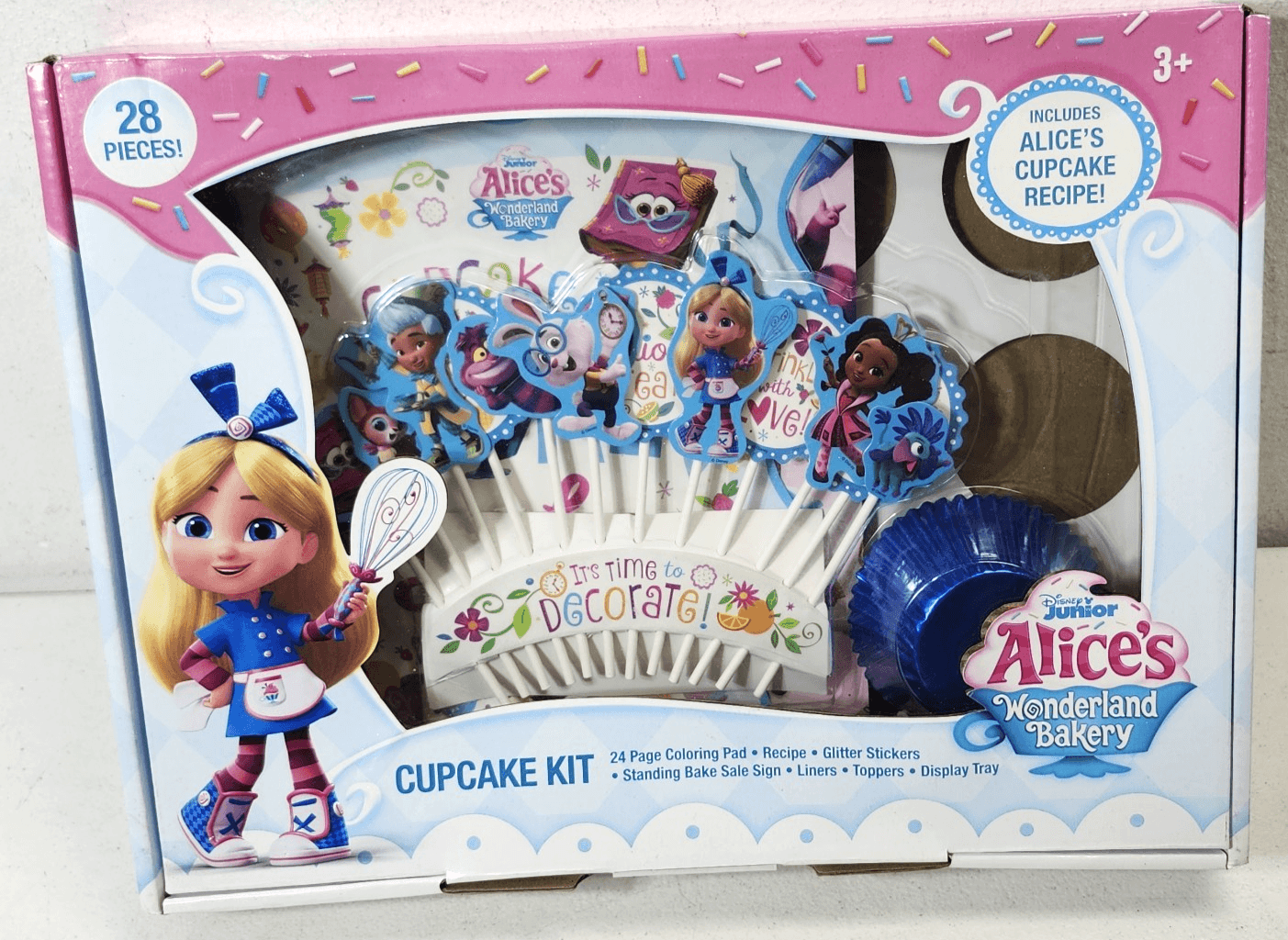 Disney Alice's Wonderland Bakery 28 Piece Cupcake Kit w/ Cupcake Recipe - Thumbnail 3
